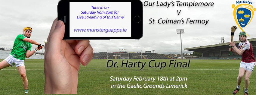 Live Streaming of Harty Cup & Corn Thomáis Mhic Cholim Finals on Saturday